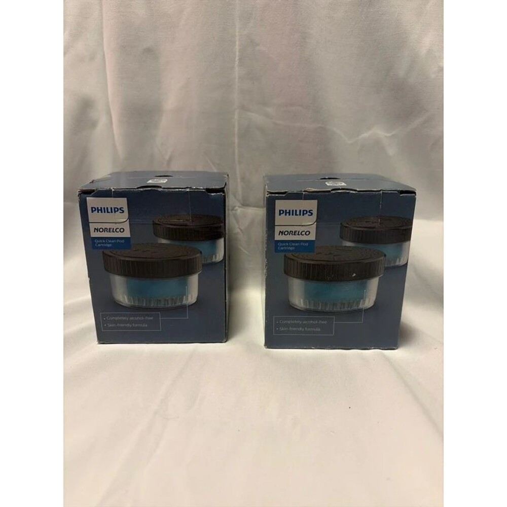 Philips Norelco Quick Clean Pod Cartridge - 2 boxes (2 pods each box)